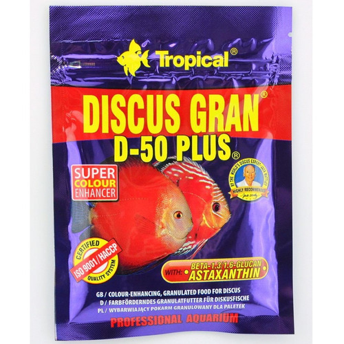 Tropical Discus Gran D-50 Plus Sache 20g ( Com Astaxantina )