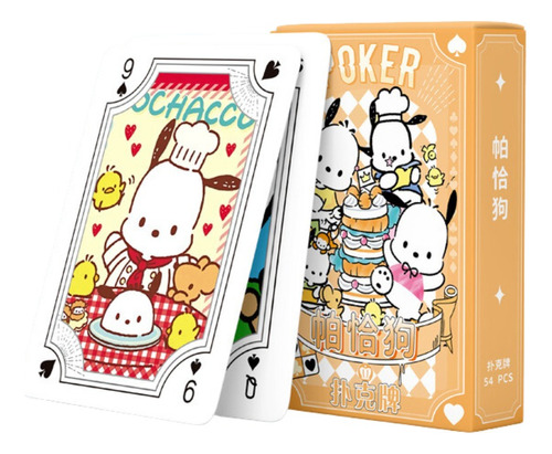 Cartas Poker Naipe Juego Mesa Hello Kitty Y Sus Amigos Kawai