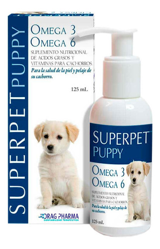 Super Pet Sumplemento Nutricional Omega 3 Y 6, 125ml