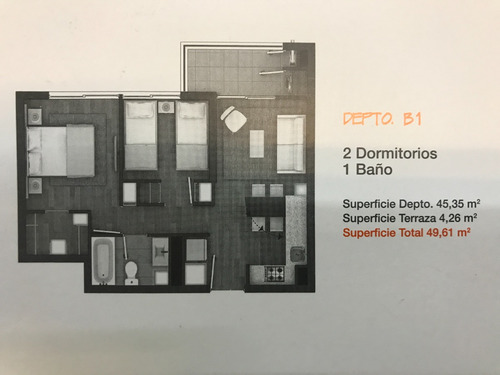 Hermoso Departamento 2d + 1b En Freire, La Cisterna