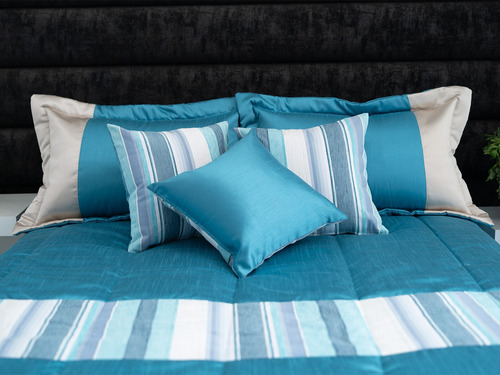 Edrecolcha Chenille Azul Matrimonial Dormireal