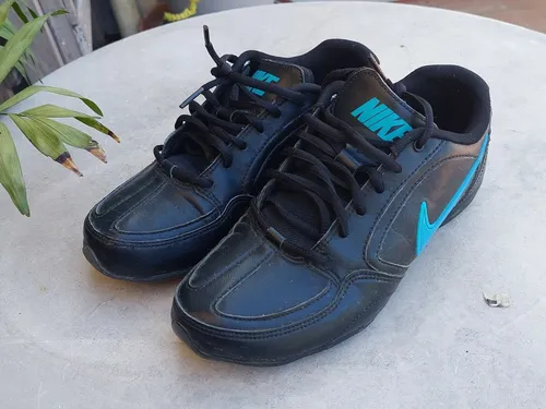 Nike negras cuero hot sale