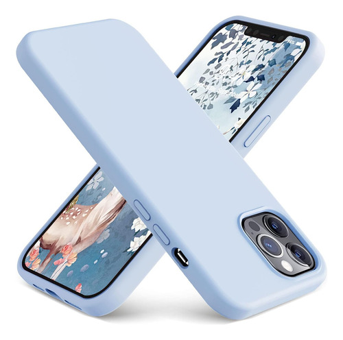 Funda De Celular Love Color Azul Para iPhone 12 Pro Max