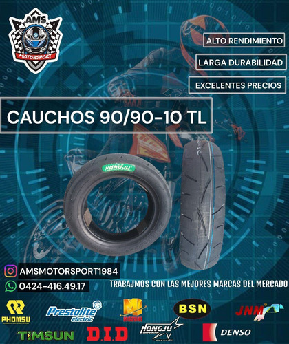 Caucho 90/90-10 Tl Hongju 