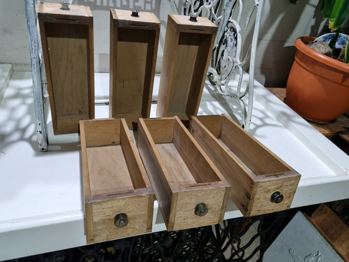 Cajones Madera Pino Brasil Antiguo Para Ordenar Herramientas (Usado)
