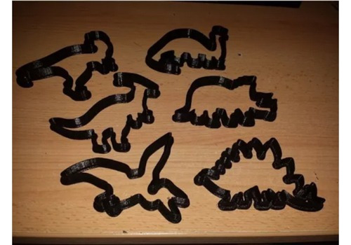 Cortador De Galletas De Dinosaurios Impresas En 3d