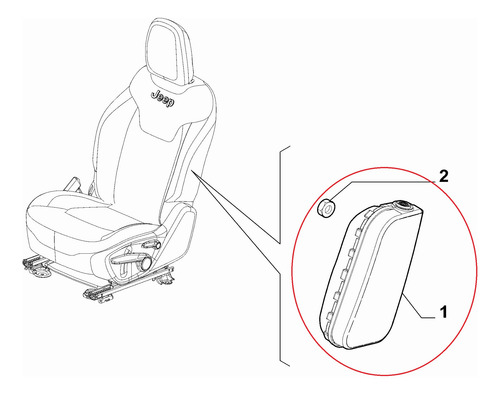 Imagem 6 de 6 de Airbag Banco Passageiro Jeep Renegade 2020 Novo - Original