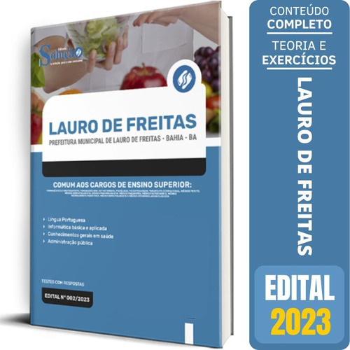 Apostila Lauro De Freitas Ba 2023- Cargos De Ensino Superior