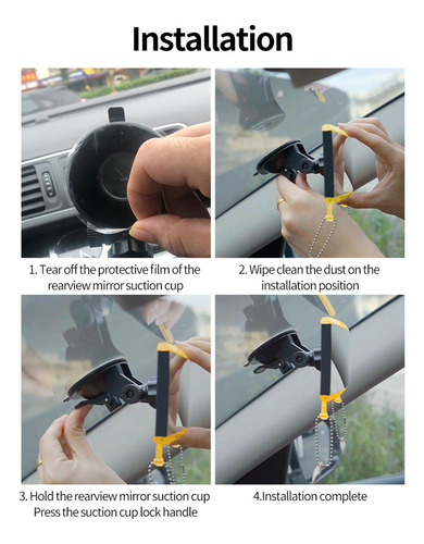 Espejo Central Para Coche, 10 Unidades, Universal, Anticoche