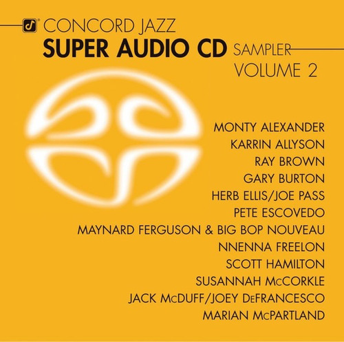 Concord Jazz Super Audio Cd Sampler Volume 2 Cd Nuevo 