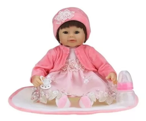 Boneca Bebê Reborn Kikita Doll DLP-01 - Fênix Brinquedos