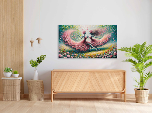 Cuadro Calidad Arte En Lienzo Con Bastidor En 70x40cm N1274
