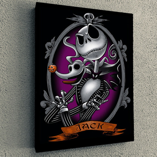 Cuadro De Pelicula Nightmare Before Christmas Jack And Zero