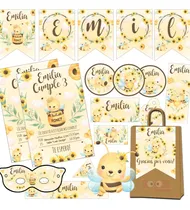 Comprar Kit Imprimible Candybar Abejita Girasol Abeja 100% Editable