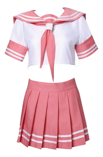 Uniforme Escolar Sbluucosplay Anime Pink Cosplay Pink Sailor