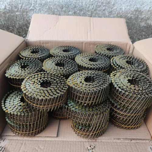 1caja Clavo Para Tarima En Rollo Bobina Neumatica 2½'' Cal99