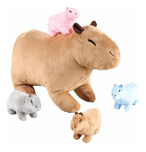 Peluche Mamá E Hijos Capibaras