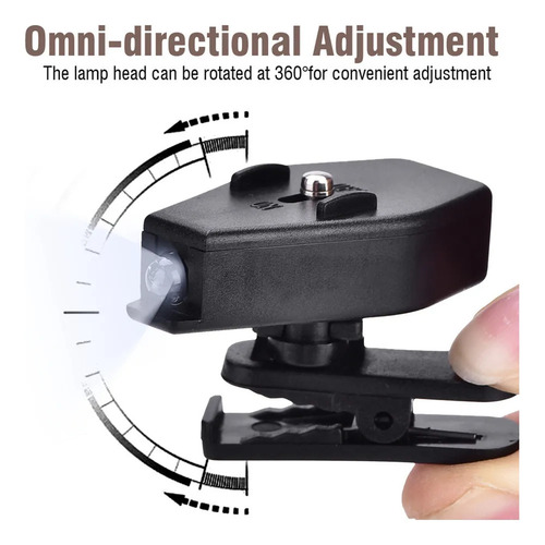1 Par De Gafas Led Con Lámpara Con Clip Para L