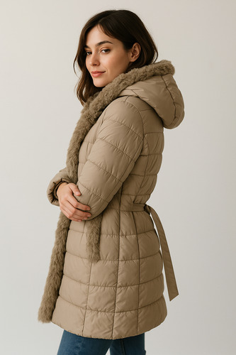 Abrigo Mujer Campera Dama Tapado Parka Importada Puffer 0337
