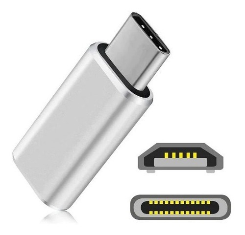 Adaptador Micro Usb Hembra A Tipo C Macho Otg Celular