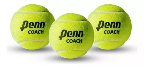 Pelotas de tenis originales de 3 piezas, pelotas de entrenamiento Penn  Coach, pelota de tenis duradera, pelota de tenis profesional, pelota de  tenis