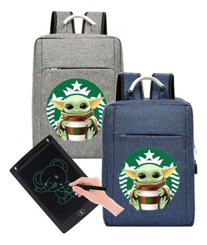 Maleta Morral Baby Yoda  Maletin Combo Incluye Tableta