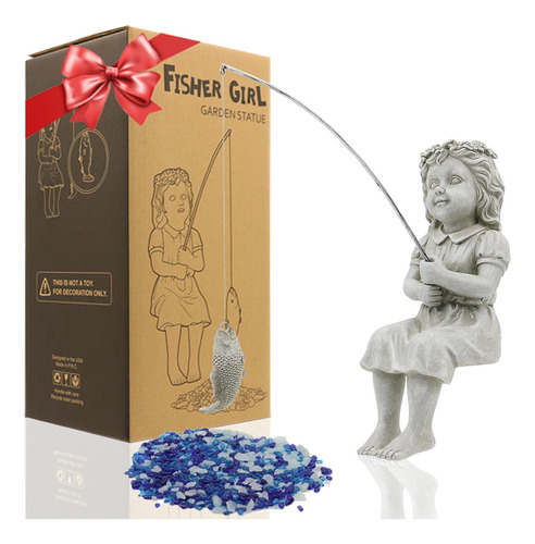 Estatua De Fishergirl Para Estanque O Cascadas De 11