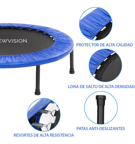 Imagen 5 de 6 de Mini Trampolin Cama Elastica Minitramp Jumping Gimnasia