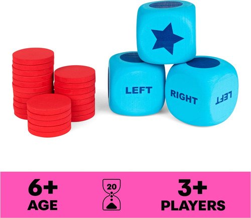 Gigante Izquierda Centro Derecha, Clásico Juego De Mesa Fami