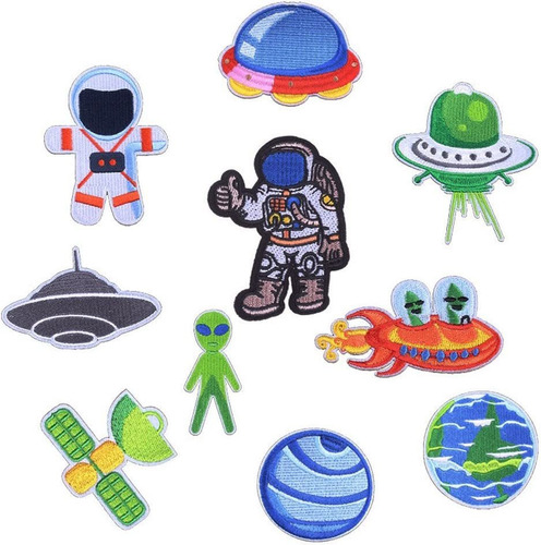 Space Planet Alien Patch Ufo Explorer Patch Astronauta ...