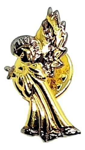 Pin Dije Ángel Laminado Oro 18k Regalo Romminox 12mm X 24mm