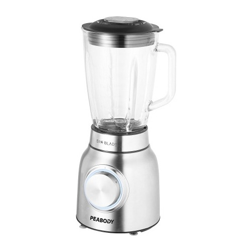 Licuadora Peabody Pe-ln1001ix 6 Cuchillas 1000w 1.5lt Inox. Color Plateado