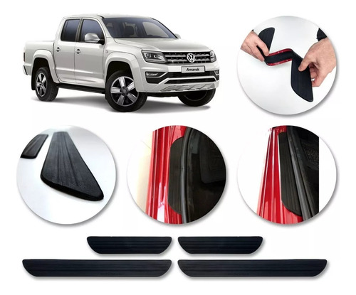 Cubre-zócalo De Puertas X4 Para Vw Amarok 2018-2024