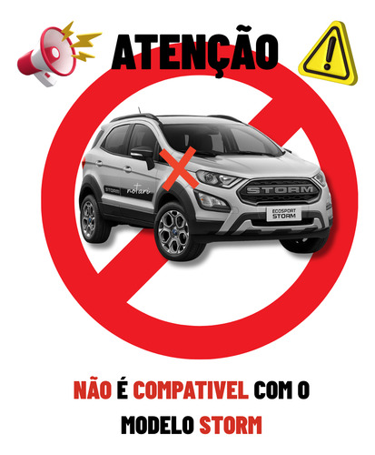 Capa Para-choque Ford Ecosport 2018 2019 2020 2021 2022