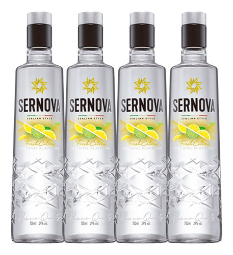 Vodka Sernova Citrus 750 Ml X4