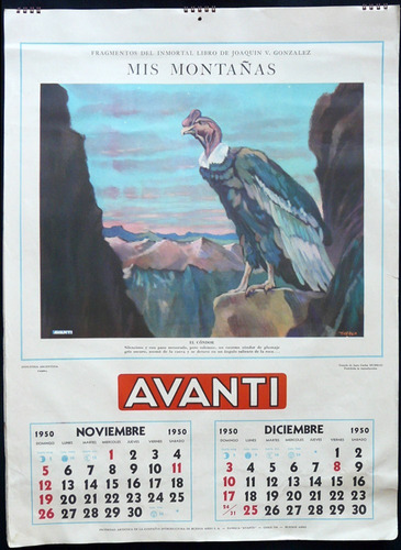 Imagen 7 de 7 de Antiguo Almanaque Avanti. Año 1950 (completo). 15005