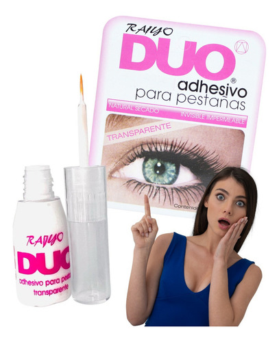 Pegamento Pestañas Duo Rayo Transparente Invisible Lashes
