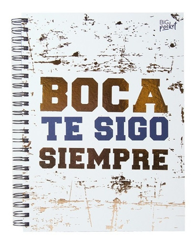 Cuaderno A4 T/dura Espiral X 120 Hjs Ppr - Rayado Boca