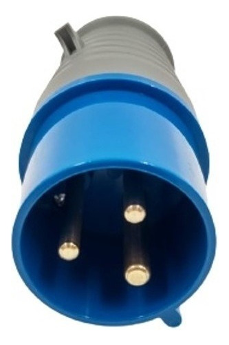 Plug 2p+t 32a Az 6h 220v Ip44 Soprano Cor Azul
