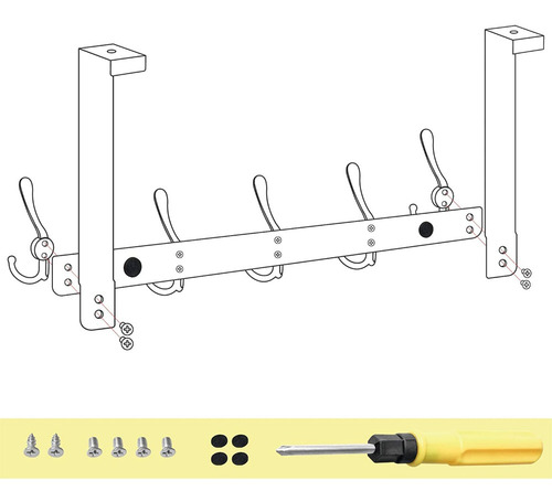 Imagen 3 de 5 de Toalleros Para Colgar Ropa En Acero Inoxidable
