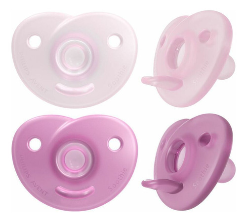 Chupete Soothie Silicona 0-6 Meses X2 Avent Child