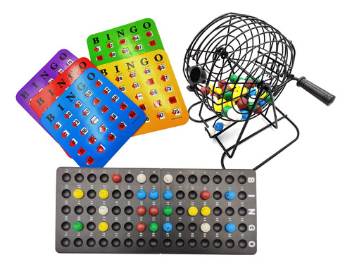 Yuanhe Juego De Bingo De Lujo, Jaula De Metal De 6 Pulgadas 