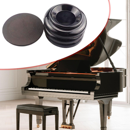 G Rodízio De Piano Vertical, Almofada Para Pés De Preto