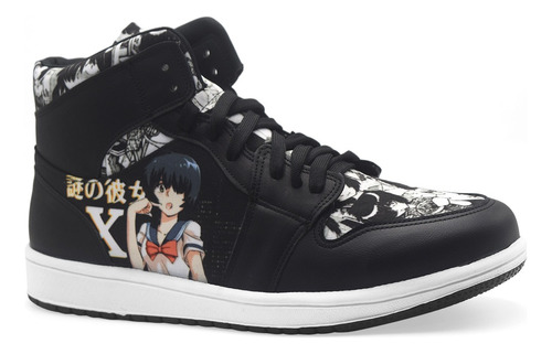 Tenis Negro Urabe Mikoto Nazo No Kanojo Manga Bota Hi Top