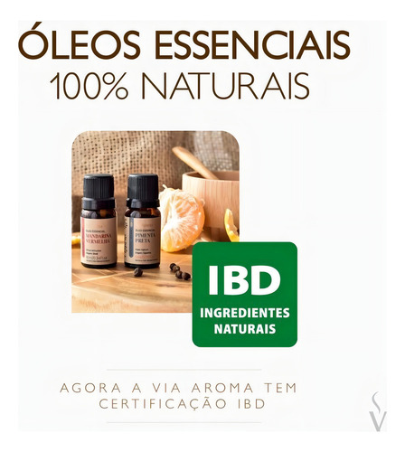Óleo Essencial Menta Piperita Via Aroma - 10ml - Revigorante, traz energia e vitalidade.