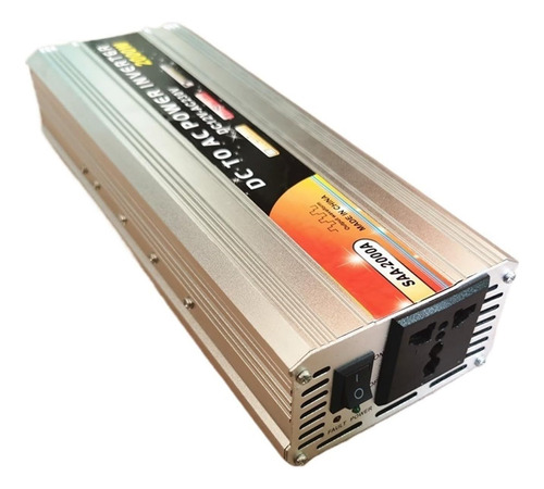 Inversor O Convertidor De Corriente De 12v A 110v 2000w Usb