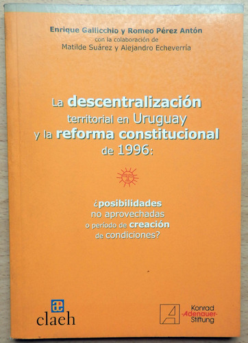 Descentralización Territorial Uruguay Reforma Constitucional