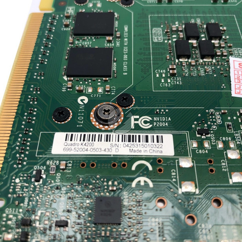 Placa Vídeo Nvidia Quadro K4200 4gb Gddr5 256 Bits (Usado)
