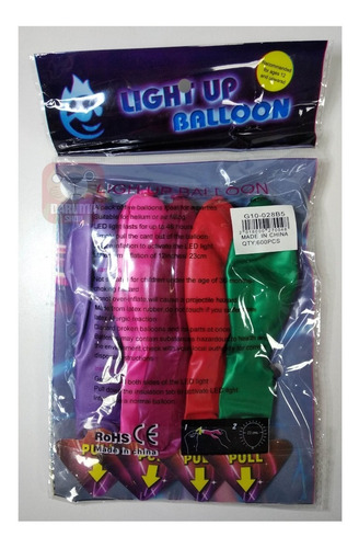 Imagen 4 de 6 de 5 Globos Globo Con Luz Led 23cm Belgrano