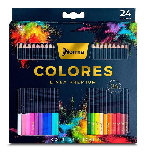 Colores Norma Premium X 24 Uds